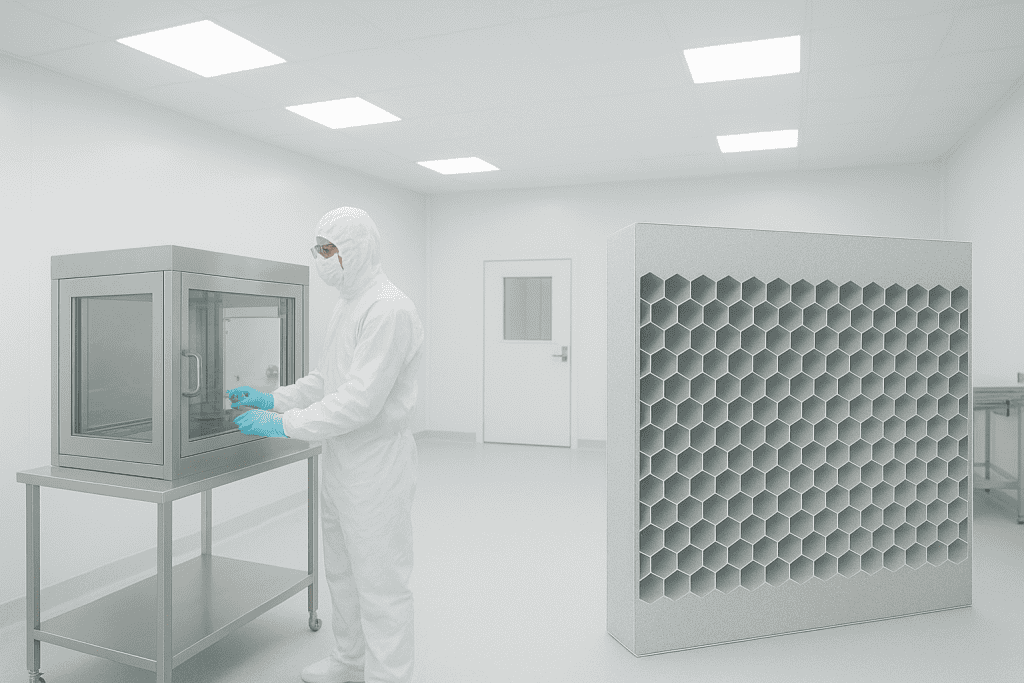 Sandwich structure of Nexcomb, Honeycomb Panels