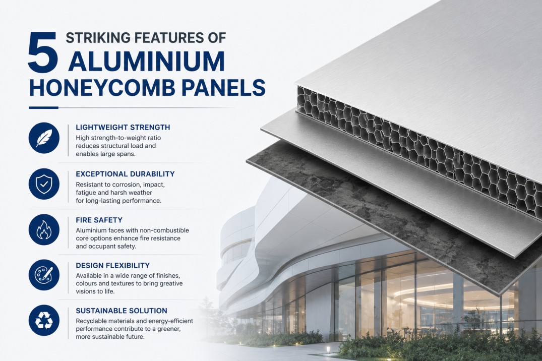 5 Striking Features of Aluminium Honeycomb Panels